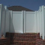 Privacy Fence with Double Gate