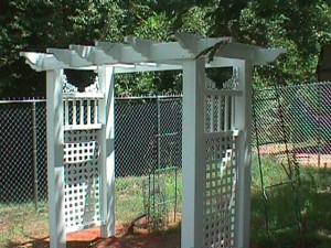 Flat Top Arbor with Scrolls