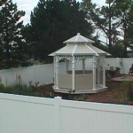 Grace Gazebo - 11' with Privacy fencing