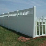 Privacy Fence with California Lattice and Straight Top Picket