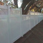 Customized Privacy Fence with Lattice