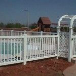 Pool Fence with Arbor