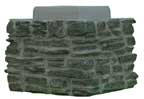 Pre Formed Stackable Pillar Section - Gray
