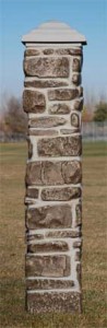 Pre-Formed Rock Pillar - Brown