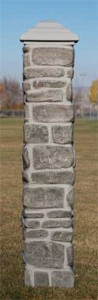 Pre-Formed Rock Pillar - Gray